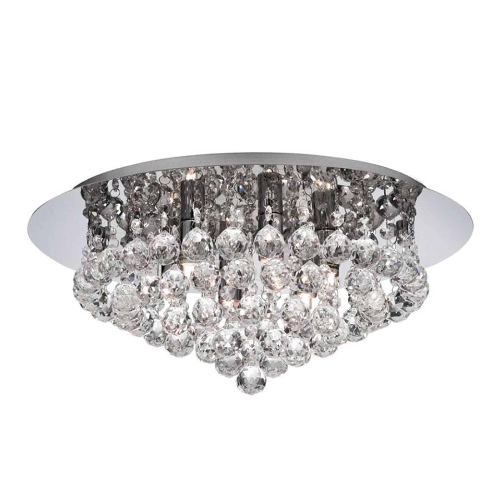 Deckenleuchte Hanna chrom Glaskristallkugeln 45 cm Deckenleuchte Hanna chrom Glaskristallkugeln 45 cm von Searchlight