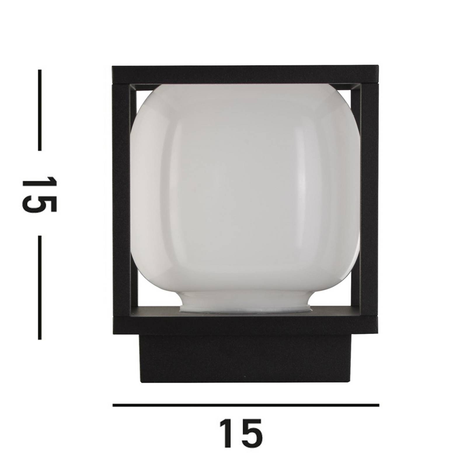 LED-Außenwandleuchte Athens, IP54, schwarz, Metall LED-Außenwandleuchte Athens, IP54, schwarz, Metall von Searchlight