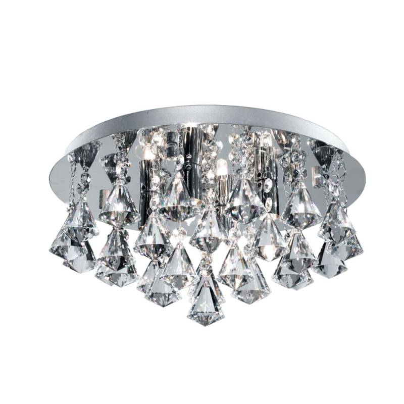 LED Deckenleuchte, Chrom, 38 cm, BATHROOM von Searchlight