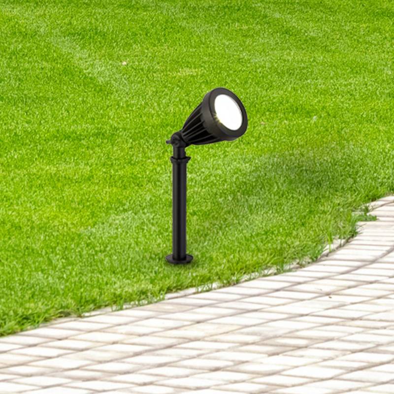 LED-Erdspießstrahler Spikey, schwarz, Metall, 25 cm, IP54 von Searchlight