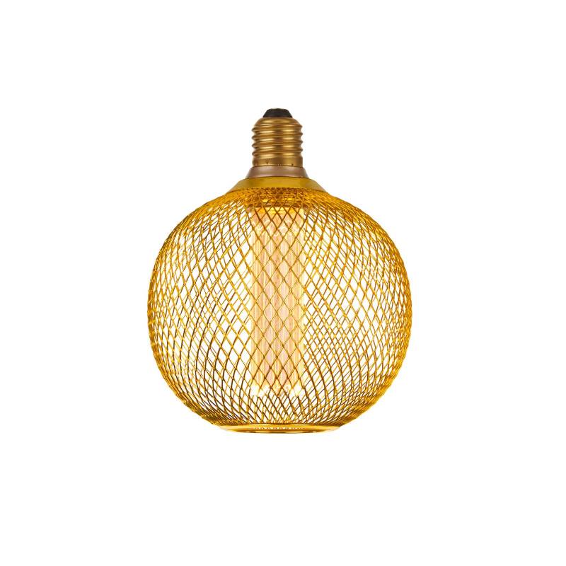 LED-Lampe E27 Mesh 3,4W 3.000K Ø12cm gold von Searchlight