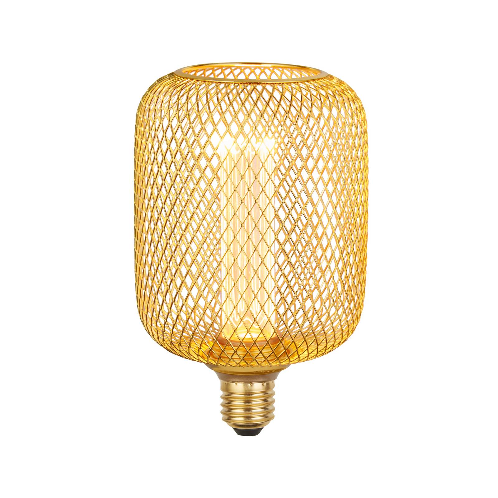 LED-Lampe E27 Mesh 3,5W 1.800K gold von Searchlight