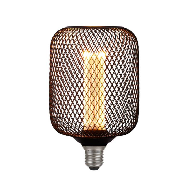 LED-Lampe E27 Mesh 3,5W 1.800K schwarz von Searchlight