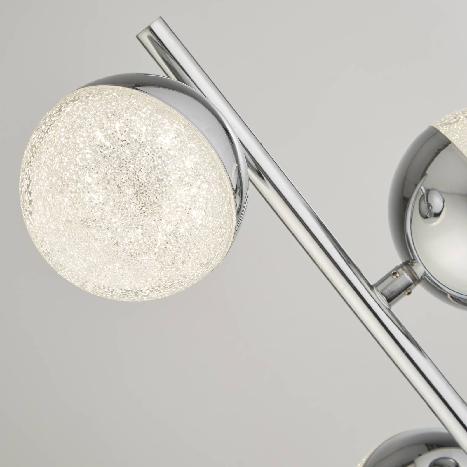 LED-Stehleuchte Marbles, chromfarben, Glas, 152 cm hoch LED-Stehleuchte Marbles, chromfarben, Glas, 152 cm hoch von Searchlight