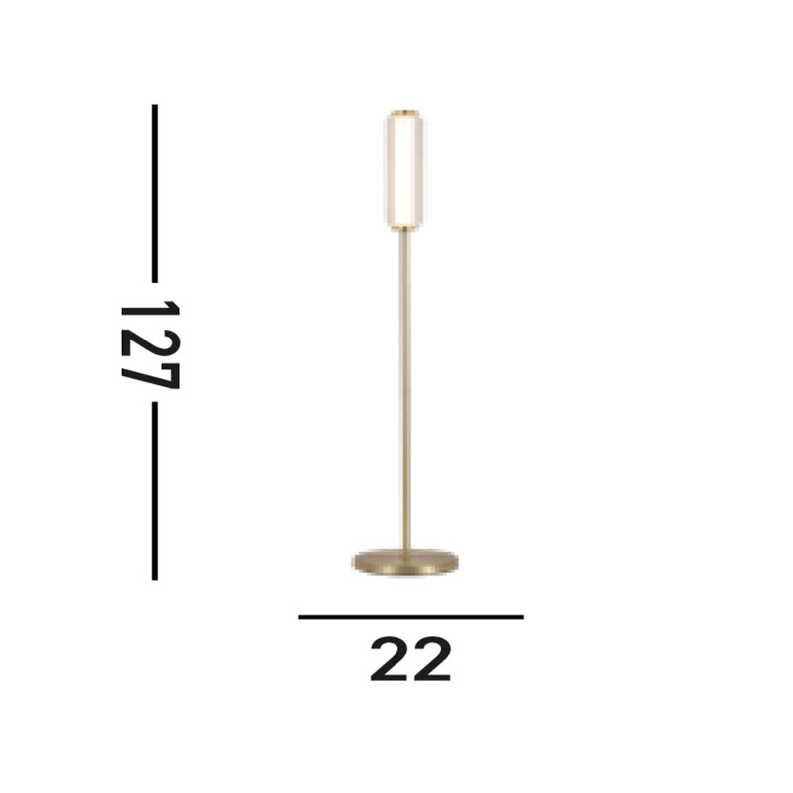 LED-Stehleuchte Mod, messingfarben, 3-step-dimmbar, Stahl LED-Stehleuchte Mod, messingfarben, 3-step-dimmbar, Stahl von Searchlight