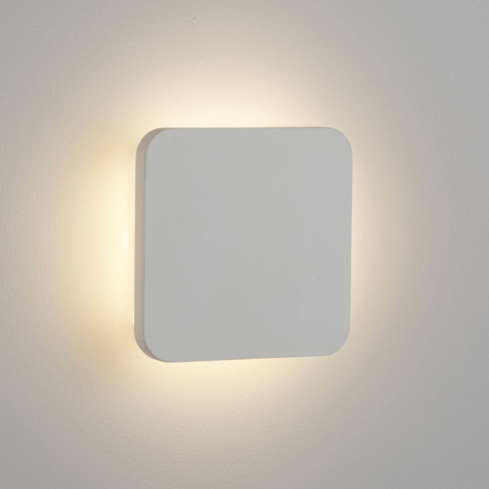 LED-Wandleuchte Gypsum 15x15cm aus weißem Gips LED-Wandleuchte Gypsum 15x15cm aus weißem Gips von Searchlight