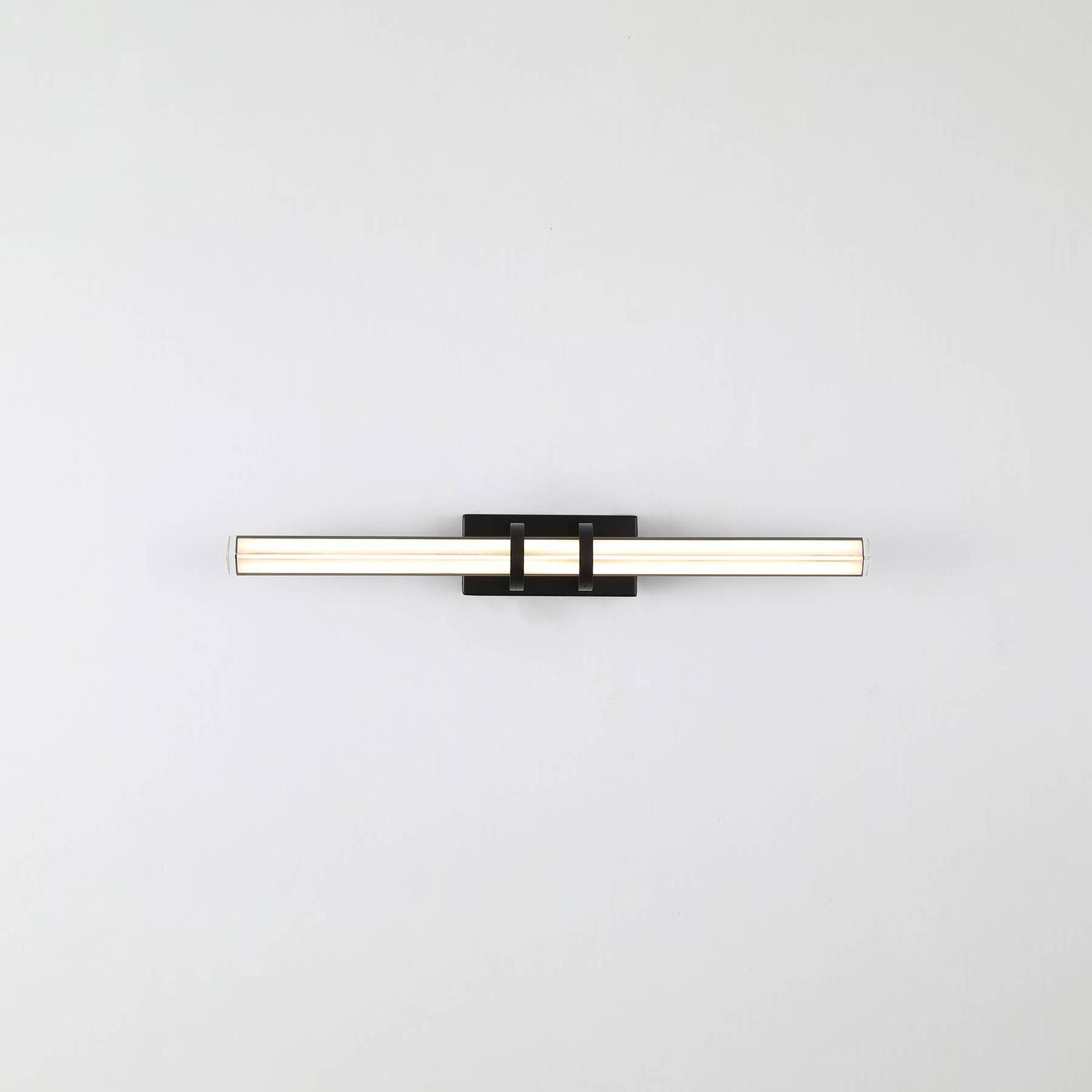LED-Wandleuchte Parma, schwarz, Stahl, Glas, IP44 LED-Wandleuchte Parma, schwarz, Stahl, Glas, IP44 von Searchlight