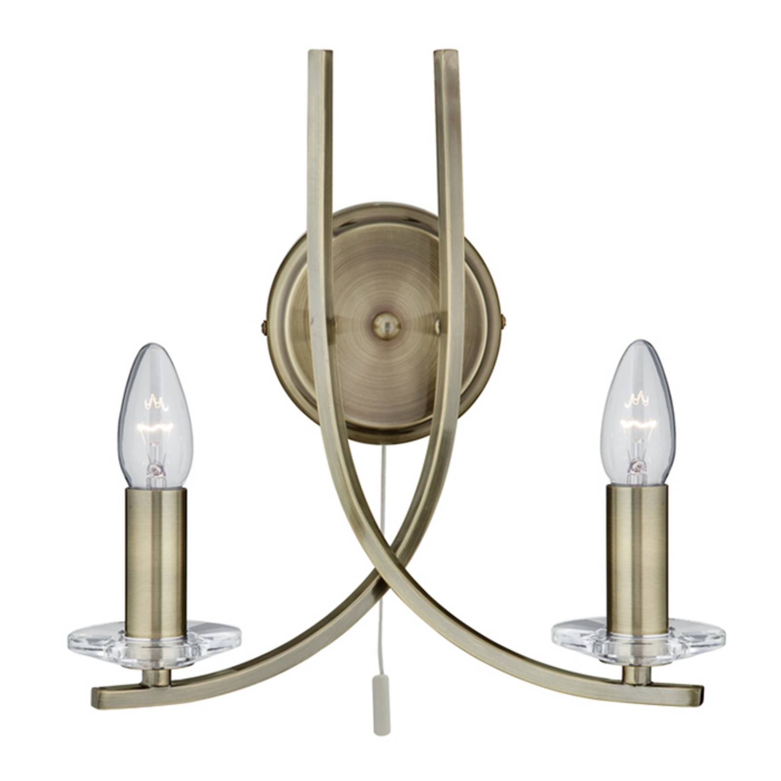 Wandleuchte Ascona 2-flammig altgold Wandleuchte Ascona 2-flammig altgold von Searchlight
