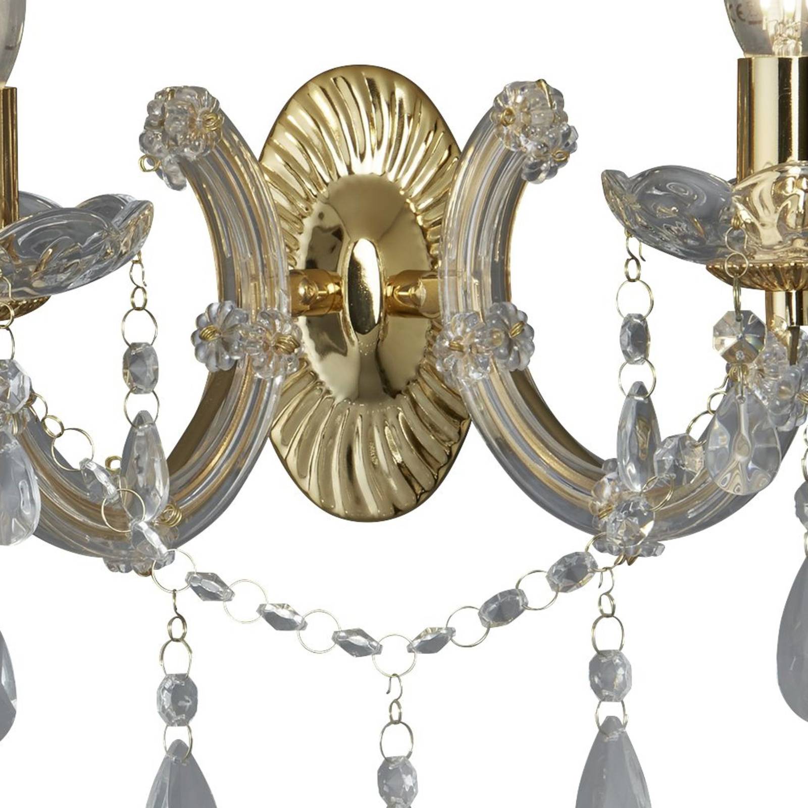 Wandleuchte Marie Therese, messing, 2-flammig Wandleuchte Marie Therese, messing, 2-flammig von Searchlight