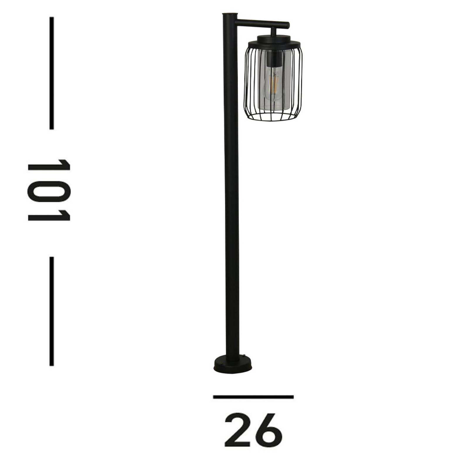 Wegeleuchte Reed, IP44, schwarz, Höhe 100 cm, Metall Wegeleuchte Reed, IP44, schwarz, Höhe 100 cm, Metall von Searchlight