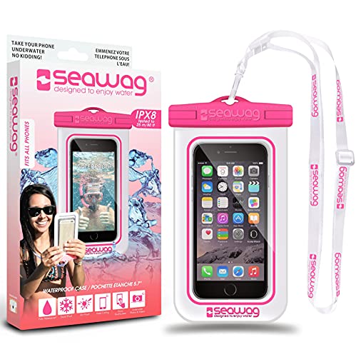Seawag Universelle wasserdichte Tasche für Smartphone (Weiß/Rosa) von Seawag