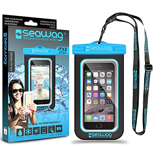 Universelle wasserdichte Tasche für Smartphone (Schwarz/Blau) von Seawag