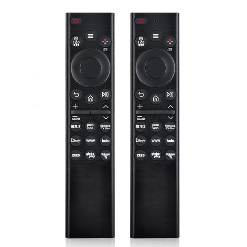 (2 Stück) Universal TV Fernbedienung für alle Samsung TVs kompatibel mit Samsung Full Series Frame, Curved, Crystal UHD, Neo QLED, OLED, 4K und 8K Smart TVs von 2018 bis 2024, 9 Tastenkombinationen von Seayoo