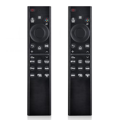 (2er Set) Universal TV Fernbedienung für alle Samsung TVs kompatibel mit Samsung Full Series Frame, Curved, Crystal UHD, Neo QLED, OLED, 4K und 8K Smart TVs von 2018 bis 2024, 9 Tastenkombinationen von Seayoo