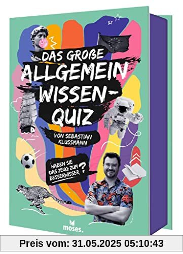 moses. Das große Allgemeinwissen-Quiz | Von Sebastian Klussmann | 300 unterhaltsame Fragen aus 10 Kategorien | Quiz ab 12 Jahren und für Erwachsene von Sebastian Klussmann