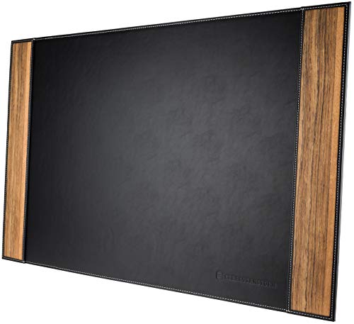 dakomyo Schreibtischunterlage STEVE | Echt Holz und Leder | Schwarz | Schreibunterlage | Büro-Accessoire dakomyo Schreibtischunterlage STEVE | Echt Holz und Leder | Schwarz | Schreibunterlage | Büro-Accessoire von dakomyo