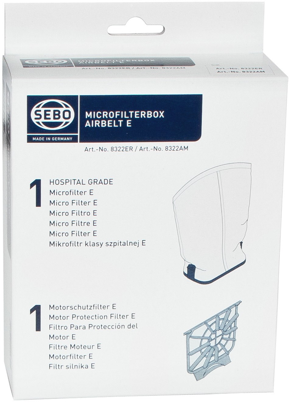 Mikrofilterbox E Staubsauger-Zubehör von Sebo
