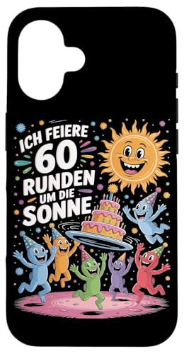 Ich Feiere 60 Runden Um Die Sonne Sechzig 60 Geburtstag Hülle für iPhone 16 Ich Feiere 60 Runden Um Die Sonne Sechzig 60 Geburtstag Hülle für iPhone 16 von Sechzig 60 Geburtstag Ich Feiere 60 Runden Um Die