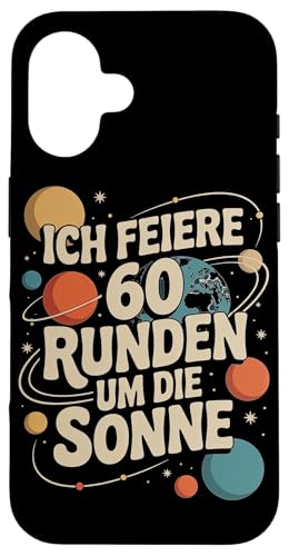 Ich Feiere 60 Runden Um Die Sonne Sechzig 60 Geburtstag Hülle für iPhone 16 Ich Feiere 60 Runden Um Die Sonne Sechzig 60 Geburtstag Hülle für iPhone 16 von Sechzig 60 Geburtstag Ich Feiere 60 Runden Um Die