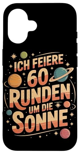 Ich Feiere 60 Runden Um Die Sonne Sechzig 60 Geburtstag Hülle für iPhone 16 Ich Feiere 60 Runden Um Die Sonne Sechzig 60 Geburtstag Hülle für iPhone 16 von Sechzig 60 Geburtstag Ich Feiere 60 Runden Um Die