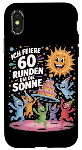 Ich Feiere 60 Runden Um Die Sonne Sechzig 60 Geburtstag Hülle für iPhone X/XS Ich Feiere 60 Runden Um Die Sonne Sechzig 60 Geburtstag Hülle für iPhone X/XS von Sechzig 60 Geburtstag Ich Feiere 60 Runden Um Die
