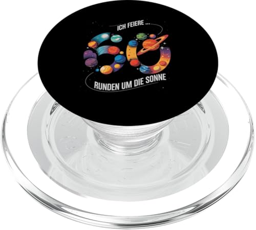 Ich Feiere 60 Runden Um Die Sonne Sechzig 60 Geburtstag PopSockets PopGrip für MagSafe Ich Feiere 60 Runden Um Die Sonne Sechzig 60 Geburtstag PopSockets PopGrip für MagSafe von Sechzig 60 Geburtstag Ich Feiere 60 Runden Um Die