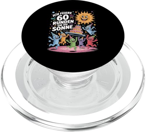 Ich Feiere 60 Runden Um Die Sonne Sechzig 60 Geburtstag PopSockets PopGrip für MagSafe Ich Feiere 60 Runden Um Die Sonne Sechzig 60 Geburtstag PopSockets PopGrip für MagSafe von Sechzig 60 Geburtstag Ich Feiere 60 Runden Um Die