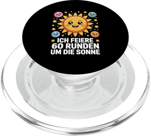 Ich Feiere 60 Runden Um Die Sonne Sechzig 60 Geburtstag PopSockets PopGrip für MagSafe Ich Feiere 60 Runden Um Die Sonne Sechzig 60 Geburtstag PopSockets PopGrip für MagSafe von Sechzig 60 Geburtstag Ich Feiere 60 Runden Um Die