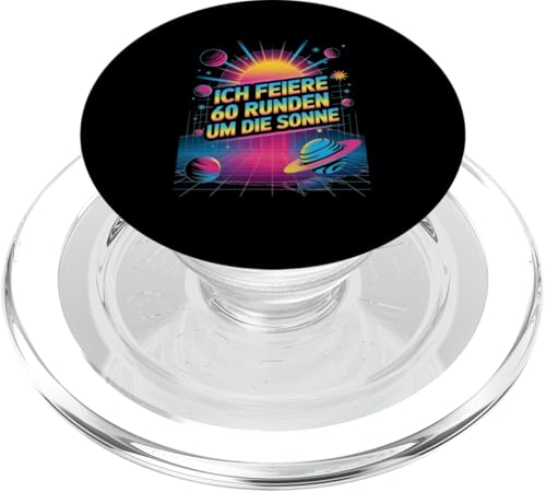 Ich Feiere 60 Runden Um Die Sonne Sechzig 60 Geburtstag PopSockets PopGrip für MagSafe Ich Feiere 60 Runden Um Die Sonne Sechzig 60 Geburtstag PopSockets PopGrip für MagSafe von Sechzig 60 Geburtstag Ich Feiere 60 Runden Um Die