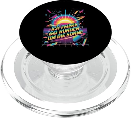 Ich Feiere 60 Runden Um Die Sonne Sechzig 60 Geburtstag PopSockets PopGrip für MagSafe Ich Feiere 60 Runden Um Die Sonne Sechzig 60 Geburtstag PopSockets PopGrip für MagSafe von Sechzig 60 Geburtstag Ich Feiere 60 Runden Um Die