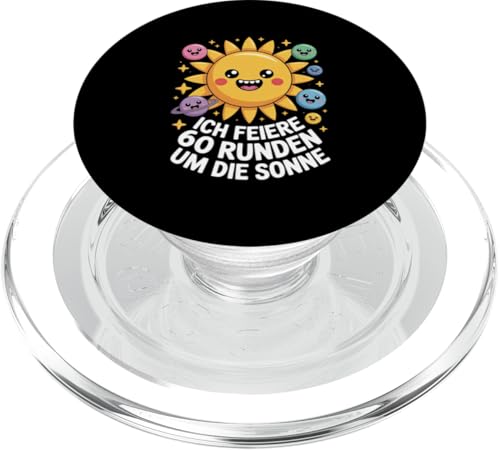 Ich Feiere 60 Runden Um Die Sonne Sechzig 60 Geburtstag PopSockets PopGrip für MagSafe Ich Feiere 60 Runden Um Die Sonne Sechzig 60 Geburtstag PopSockets PopGrip für MagSafe von Sechzig 60 Geburtstag Ich Feiere 60 Runden Um Die
