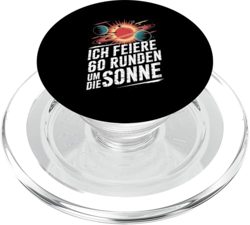Ich Feiere 60 Runden Um Die Sonne Sechzig 60 Geburtstag PopSockets PopGrip für MagSafe Ich Feiere 60 Runden Um Die Sonne Sechzig 60 Geburtstag PopSockets PopGrip für MagSafe von Sechzig 60 Geburtstag Ich Feiere 60 Runden Um Die