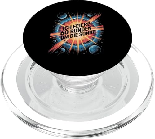 Ich Feiere 60 Runden Um Die Sonne Sechzig 60 Geburtstag PopSockets PopGrip für MagSafe Ich Feiere 60 Runden Um Die Sonne Sechzig 60 Geburtstag PopSockets PopGrip für MagSafe von Sechzig 60 Geburtstag Ich Feiere 60 Runden Um Die