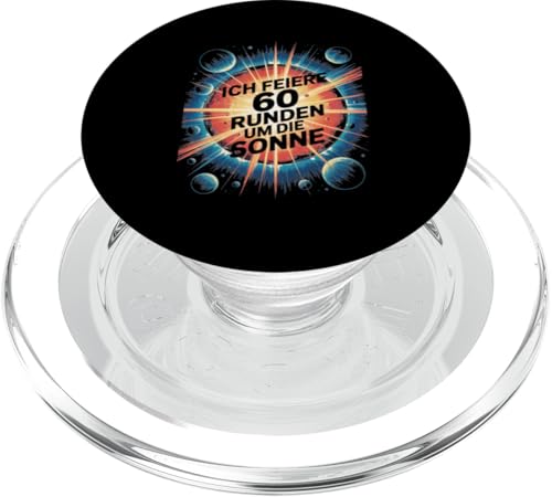 Ich Feiere 60 Runden Um Die Sonne Sechzig 60 Geburtstag PopSockets PopGrip für MagSafe Ich Feiere 60 Runden Um Die Sonne Sechzig 60 Geburtstag PopSockets PopGrip für MagSafe von Sechzig 60 Geburtstag Ich Feiere 60 Runden Um Die