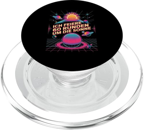 Ich Feiere 60 Runden Um Die Sonne Sechzig 60 Geburtstag PopSockets PopGrip für MagSafe Ich Feiere 60 Runden Um Die Sonne Sechzig 60 Geburtstag PopSockets PopGrip für MagSafe von Sechzig 60 Geburtstag Ich Feiere 60 Runden Um Die