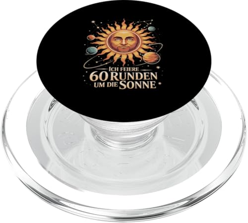 Ich Feiere 60 Runden Um Die Sonne Sechzig 60 Geburtstag PopSockets PopGrip für MagSafe Ich Feiere 60 Runden Um Die Sonne Sechzig 60 Geburtstag PopSockets PopGrip für MagSafe von Sechzig 60 Geburtstag Ich Feiere 60 Runden Um Die
