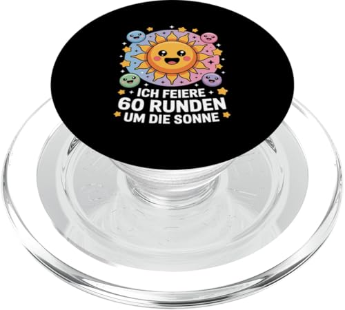Ich Feiere 60 Runden Um Die Sonne Sechzig 60 Geburtstag PopSockets PopGrip für MagSafe Ich Feiere 60 Runden Um Die Sonne Sechzig 60 Geburtstag PopSockets PopGrip für MagSafe von Sechzig 60 Geburtstag Ich Feiere 60 Runden Um Die