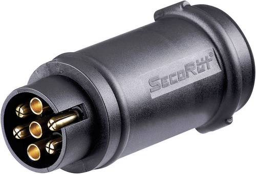 SecoRüt 50151 Anhänger Adapter [Steckdose 7polig - Stecker 13polig] ABS Kunststoff von SecoRüt