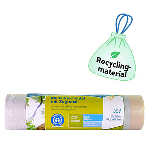 Secolan® Müllbeutel 35,0 l weiß 28,0 µm, 20 St. von Secolan®