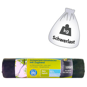 Secolan® Schwerlastsäcke 120,0 l grau 45,0 µm, 10 St. von Secolan®