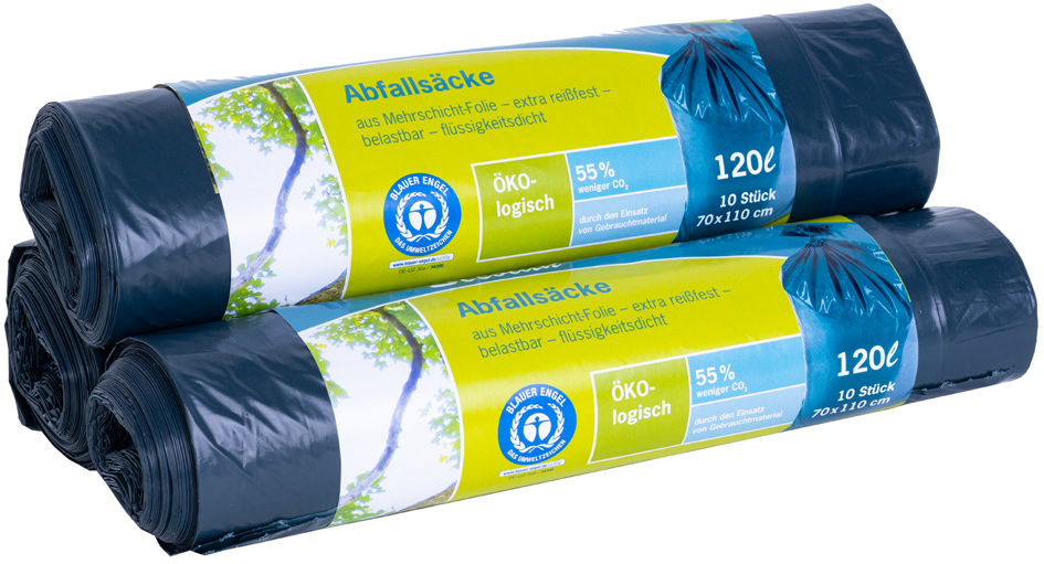 Secolan Abfallsack, blau/schwarz, 120 Liter von Secolan