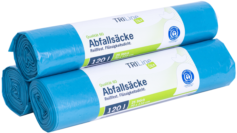 Secolan TRILINE Abfallsack, blau, 120 Liter von Secolan