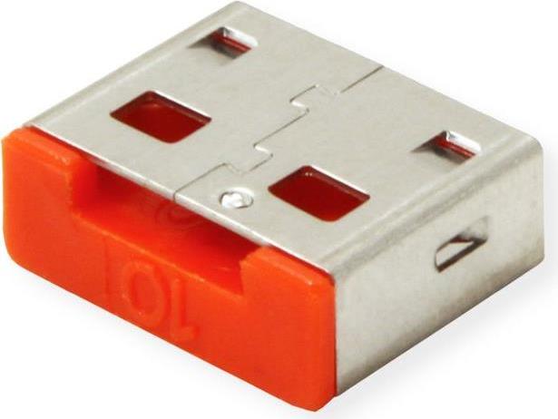 ROLINE 11.02.8331 Schnittstellenblockierung Türblockierschlüssel USB Typ-A Grau 10 Stück(e) (11.02.8331) von Secomp