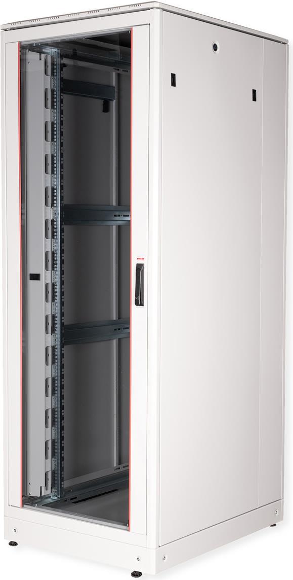 ROLINE 19 Zoll Netzwerkschrank Pro 42 HE 800x1000 BxT Glastür grau (26.21.0064) von ROLINE