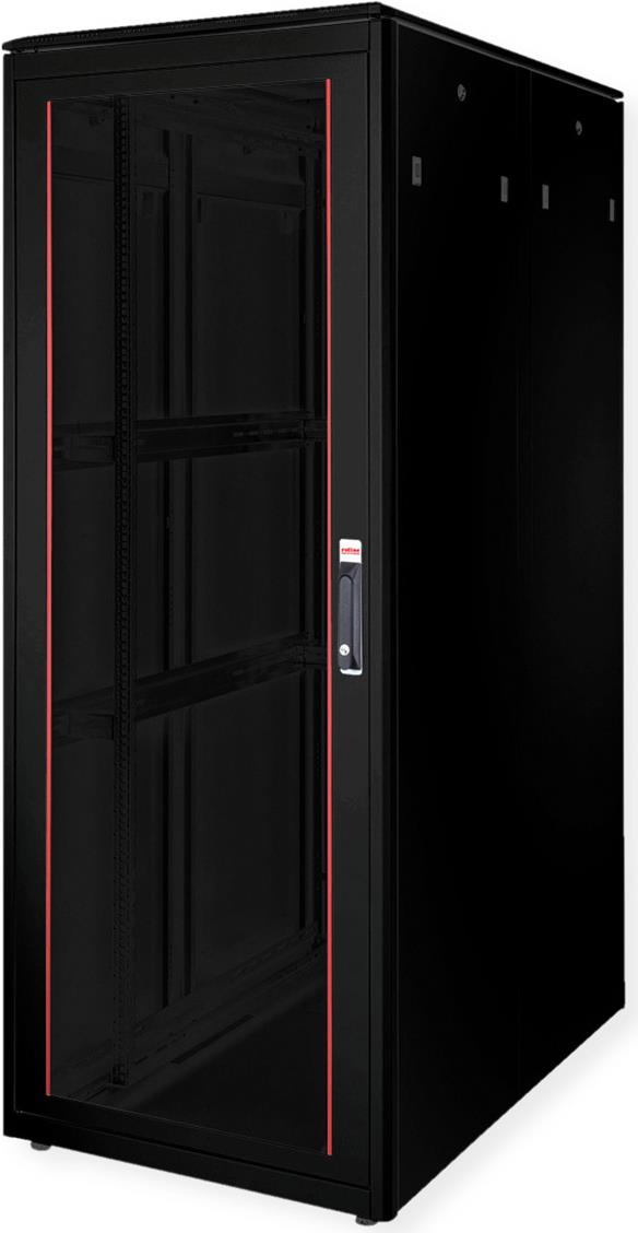 ROLINE 19 Zoll Netzwerkschrank Pro 42 HE 800x1200 BxT Glastür schwarz (26.21.0234) von ROLINE