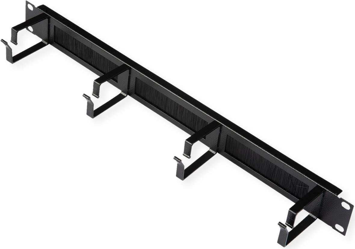 ROLINE 19 Zoll Rangierpanel 1 HE mit Bürstenleiste 44x60mm schwarz (26.21.0097) von ROLINE
