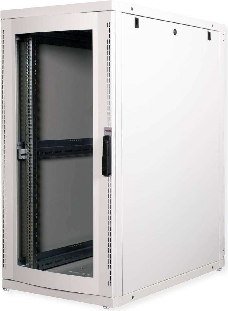 ROLINE 19 Zoll Serverschrank Pro 26 HE 600x1000 BxT grau Plexiglas (26.21.0149) von Secomp