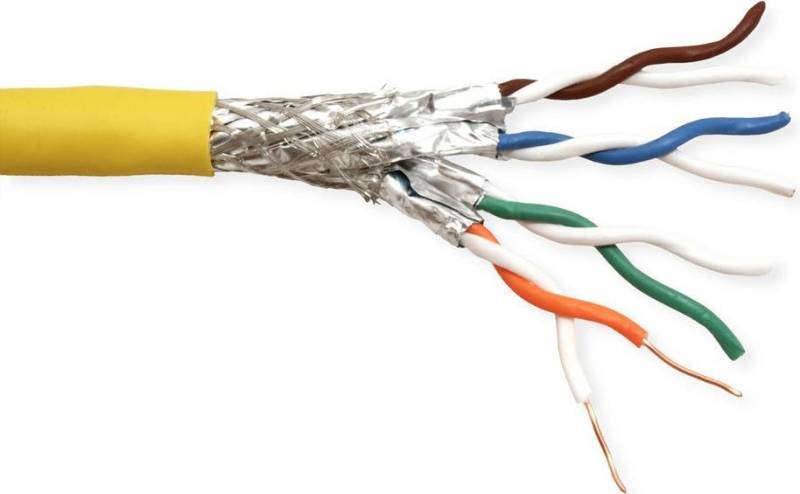 ROLINE 21.15.0005 Netzwerkkabel Gelb 100 m Cat8 SF/UTP (S-FTP) (21.15.0005) von Secomp
