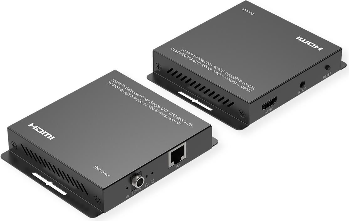 ROLINE HDMI-Verlängerung via IP 4K30Hz 120m mit IR - Digital/Display/Video (14.01.3642) von ROLINE