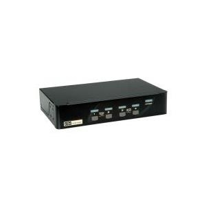 ROLINE KVM Switch,DP,USB,4 Ports,schwarz (14.01.3329) von Secomp
